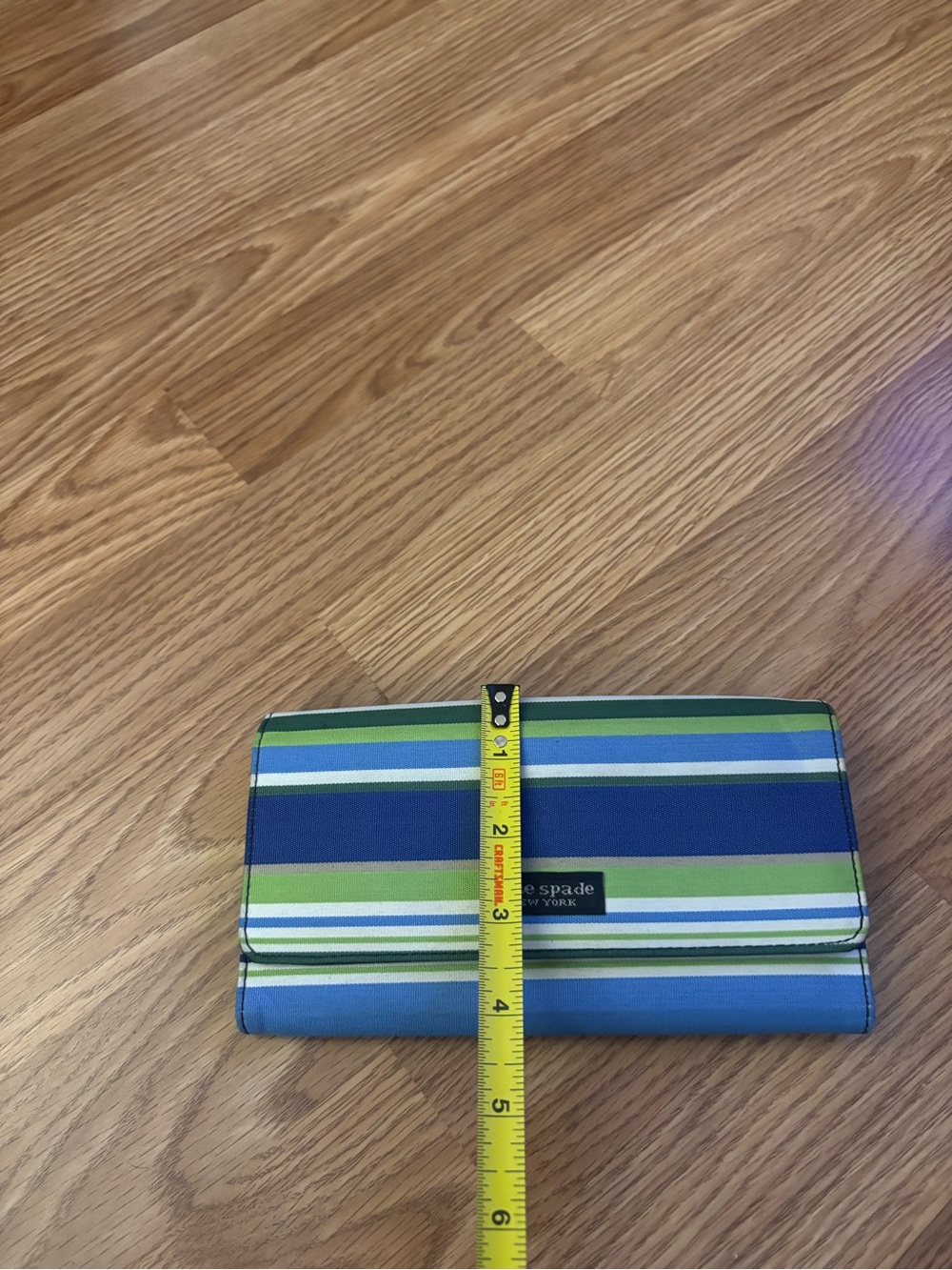 Kate Spade New York Vintage Striped Canvas Wallet - Picture 3 of 8